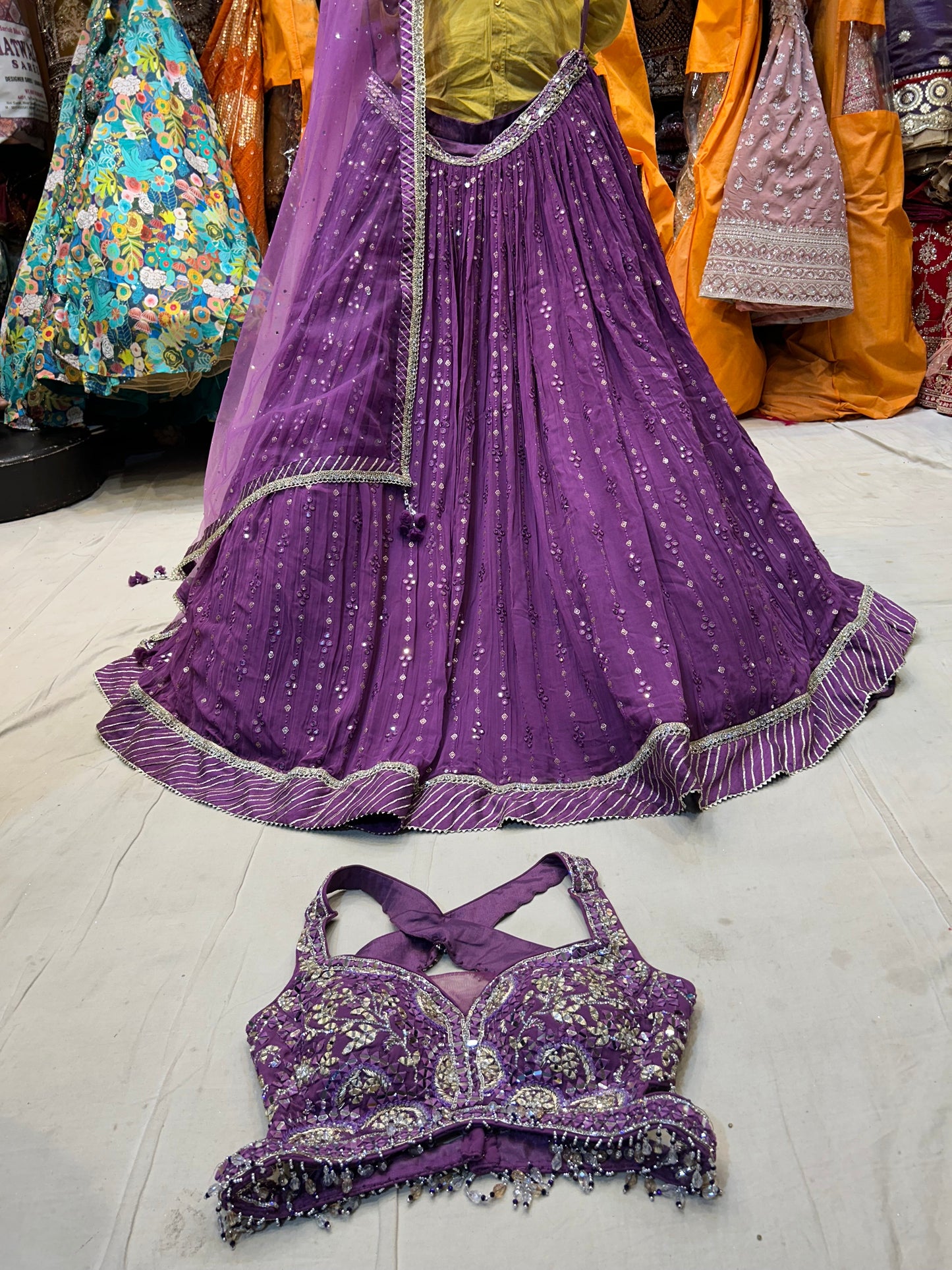 Beautiful purple lehenga �