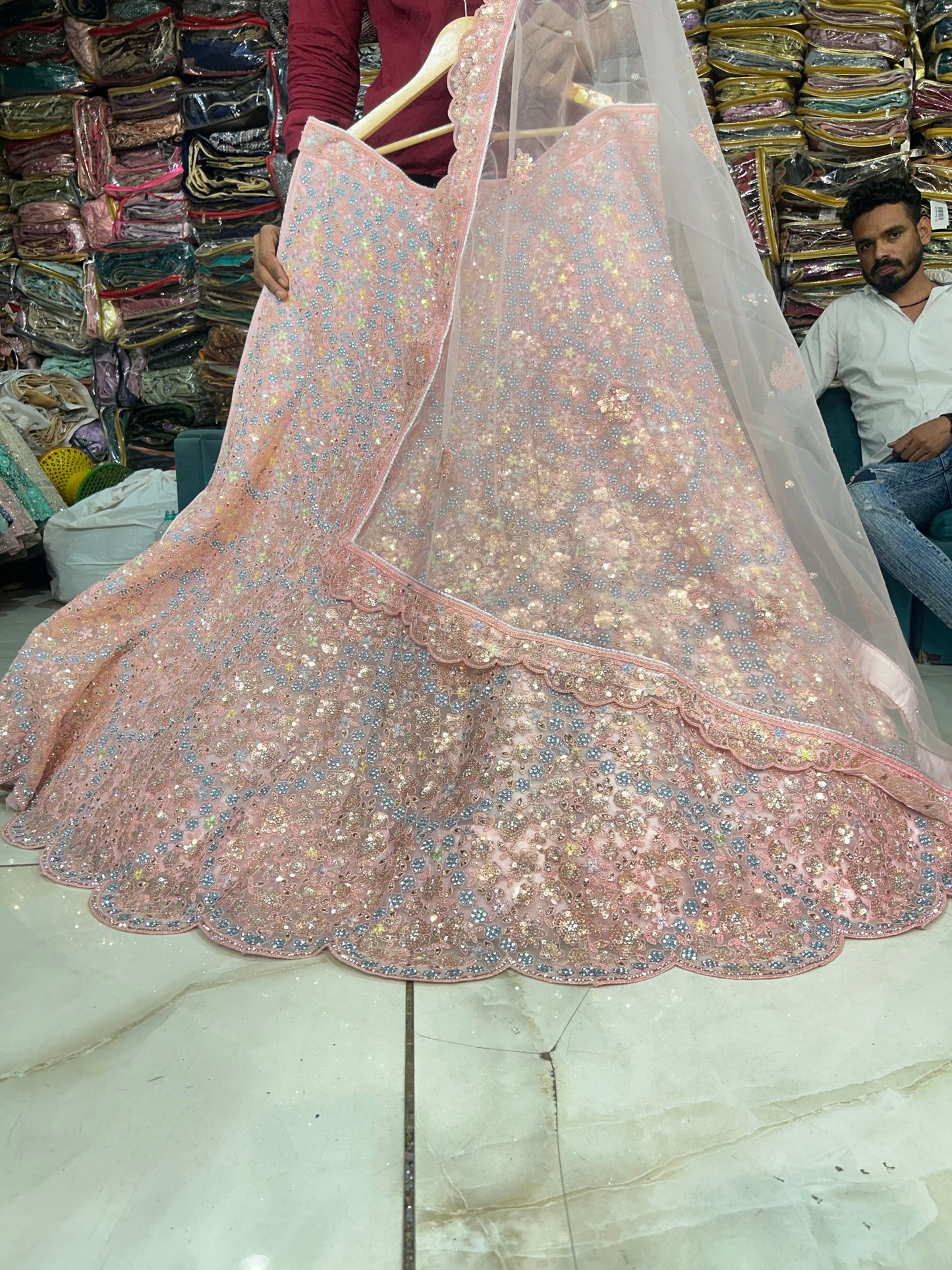 Blogbuster pink peach Lehenga