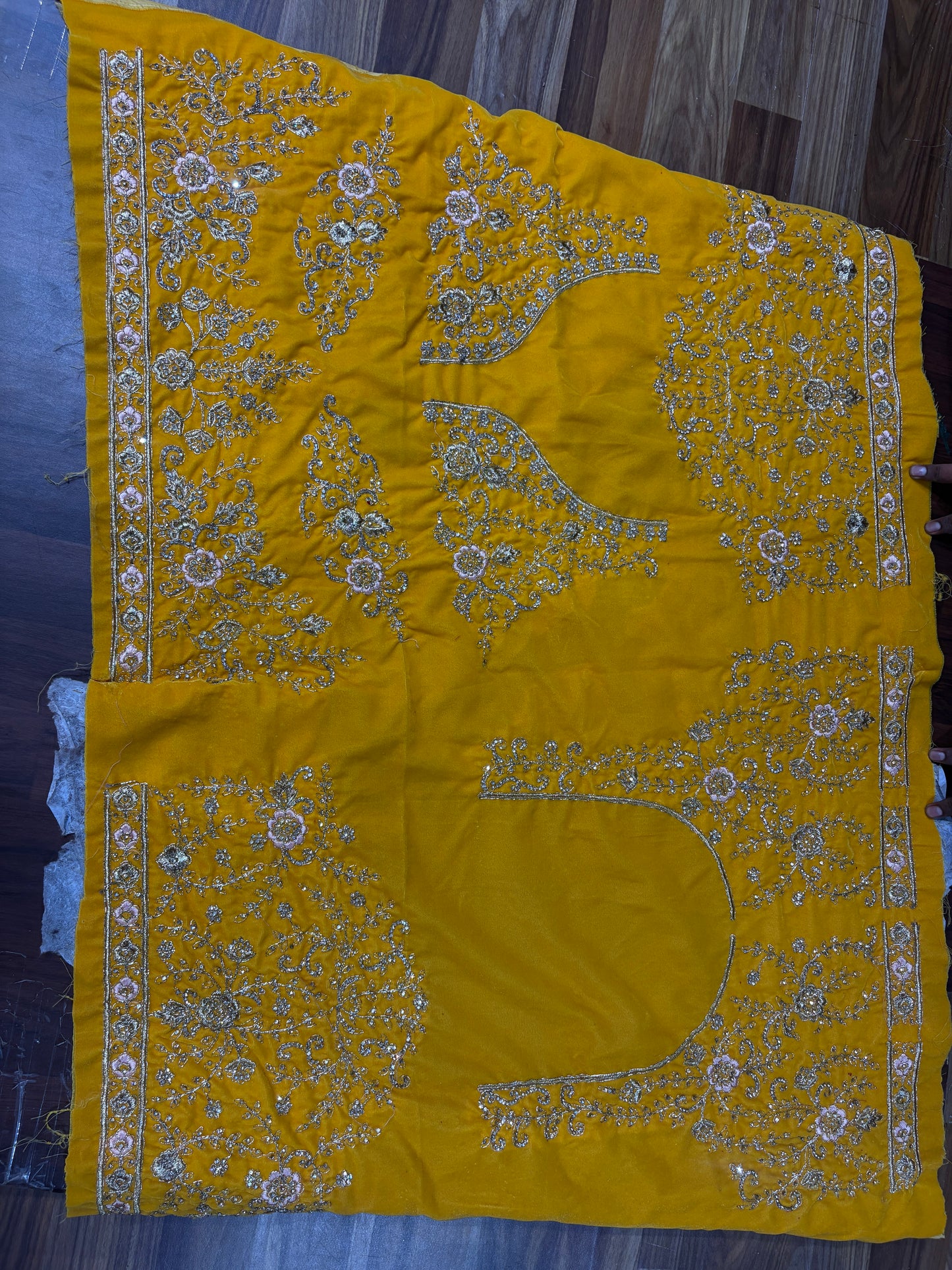 Lavishing yellow haldi Doli barat Ball bridal Lehenga