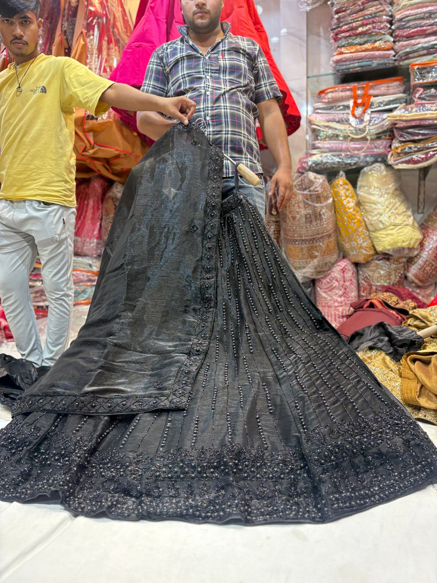 Good looking black handwork Lehenga