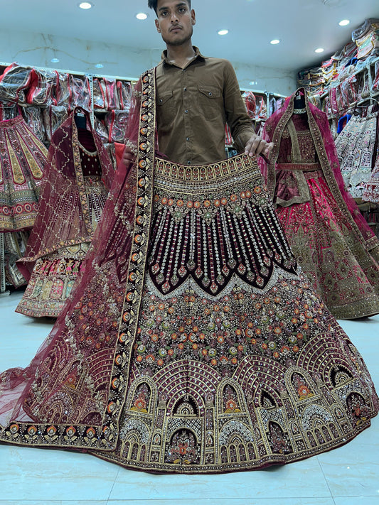 Astonishingg maroon Lehenga