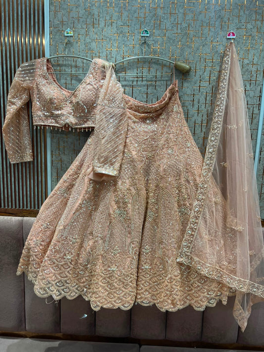 Golden Crop Top Lehenga