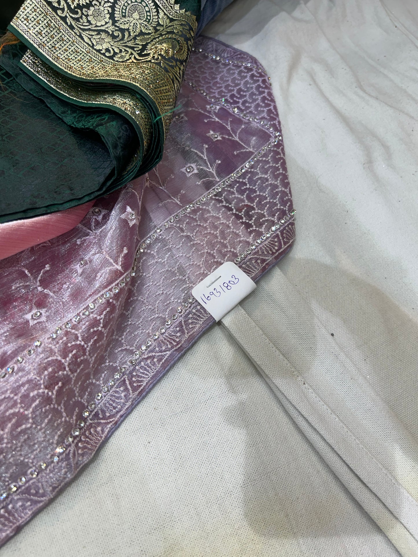 Lovely baby pink saree