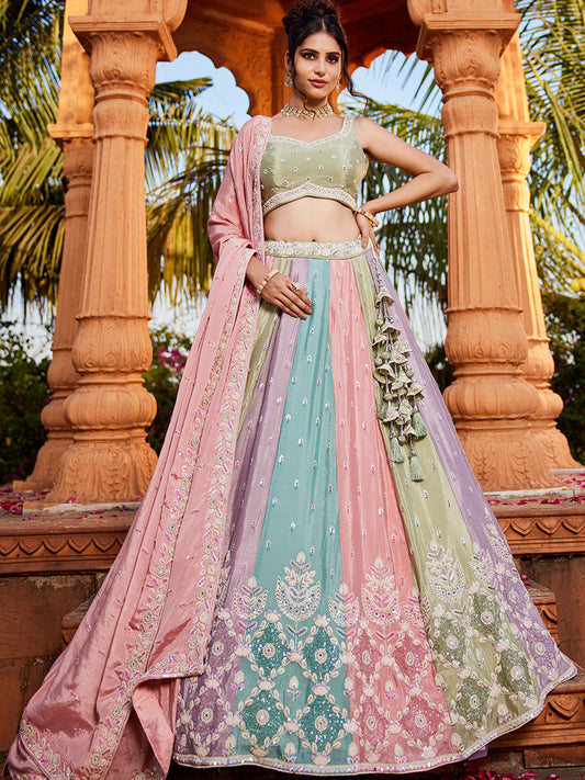 Lovely multicolour lehenga
