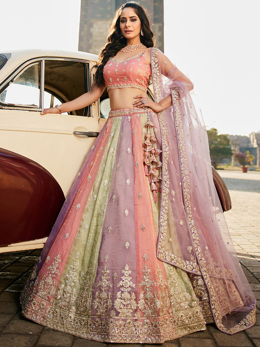 Beautiful multicolour lehenga