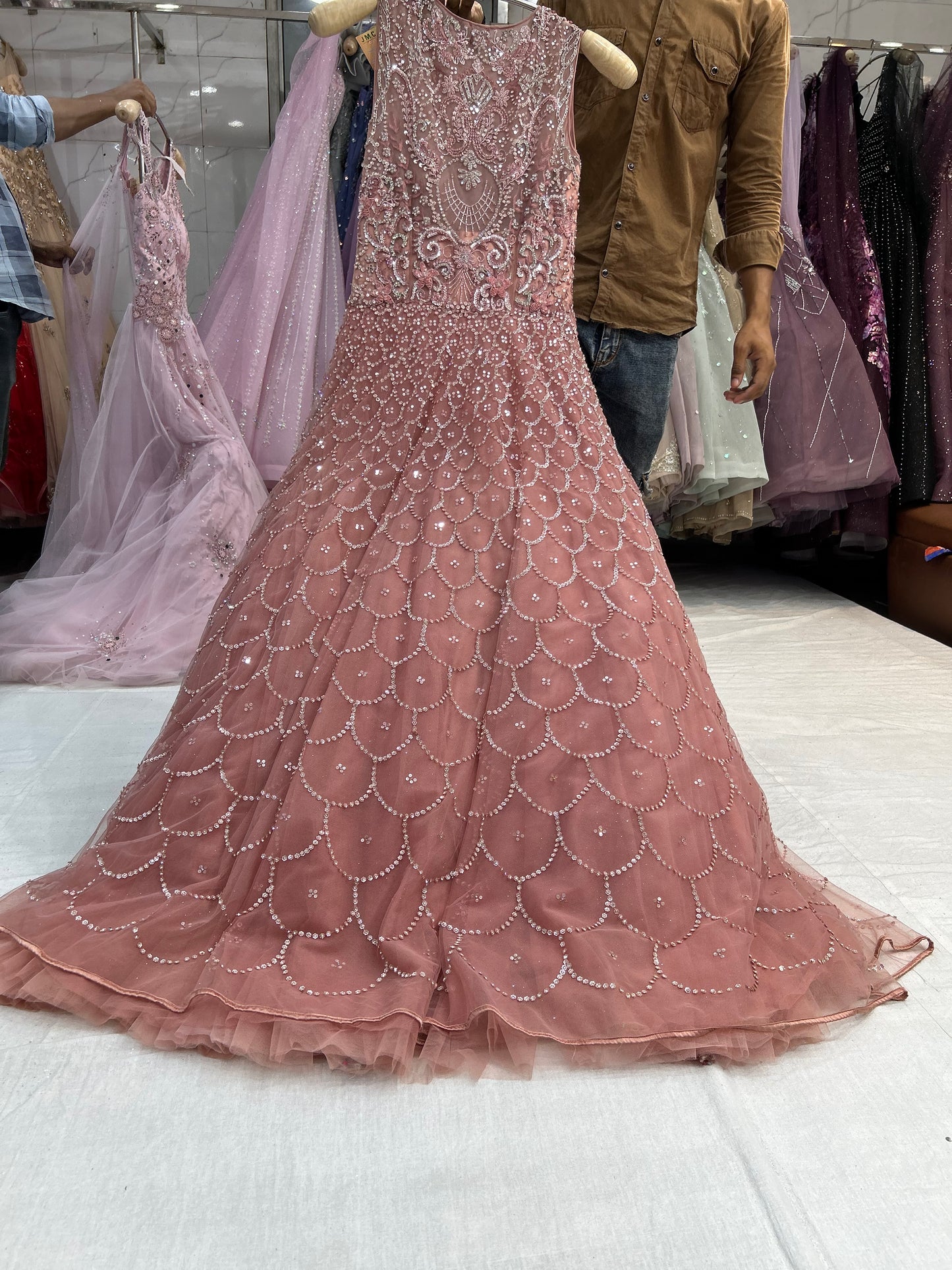 Tremendous light brown Gown