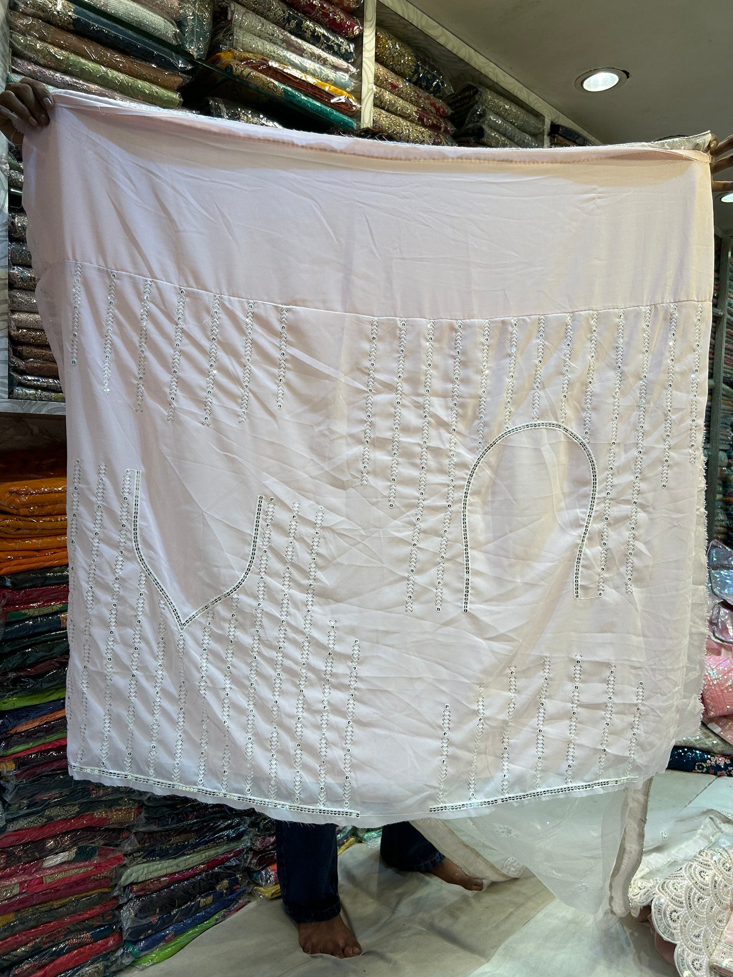 Cutwork Baby pink stunning lehenga