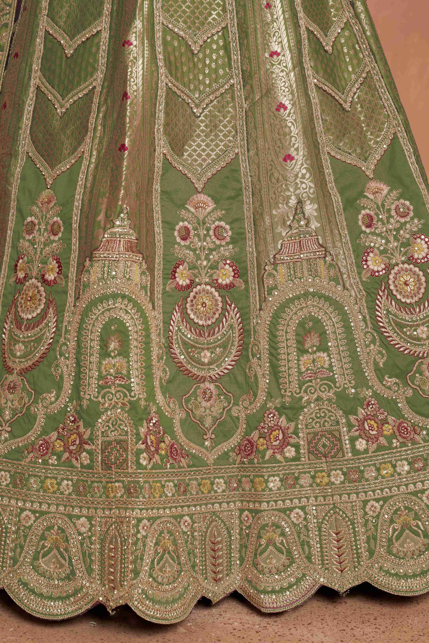 Baby Pink Designer Lehenga 2178