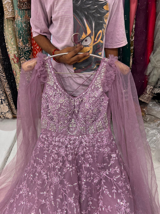 Purple Designer Gown