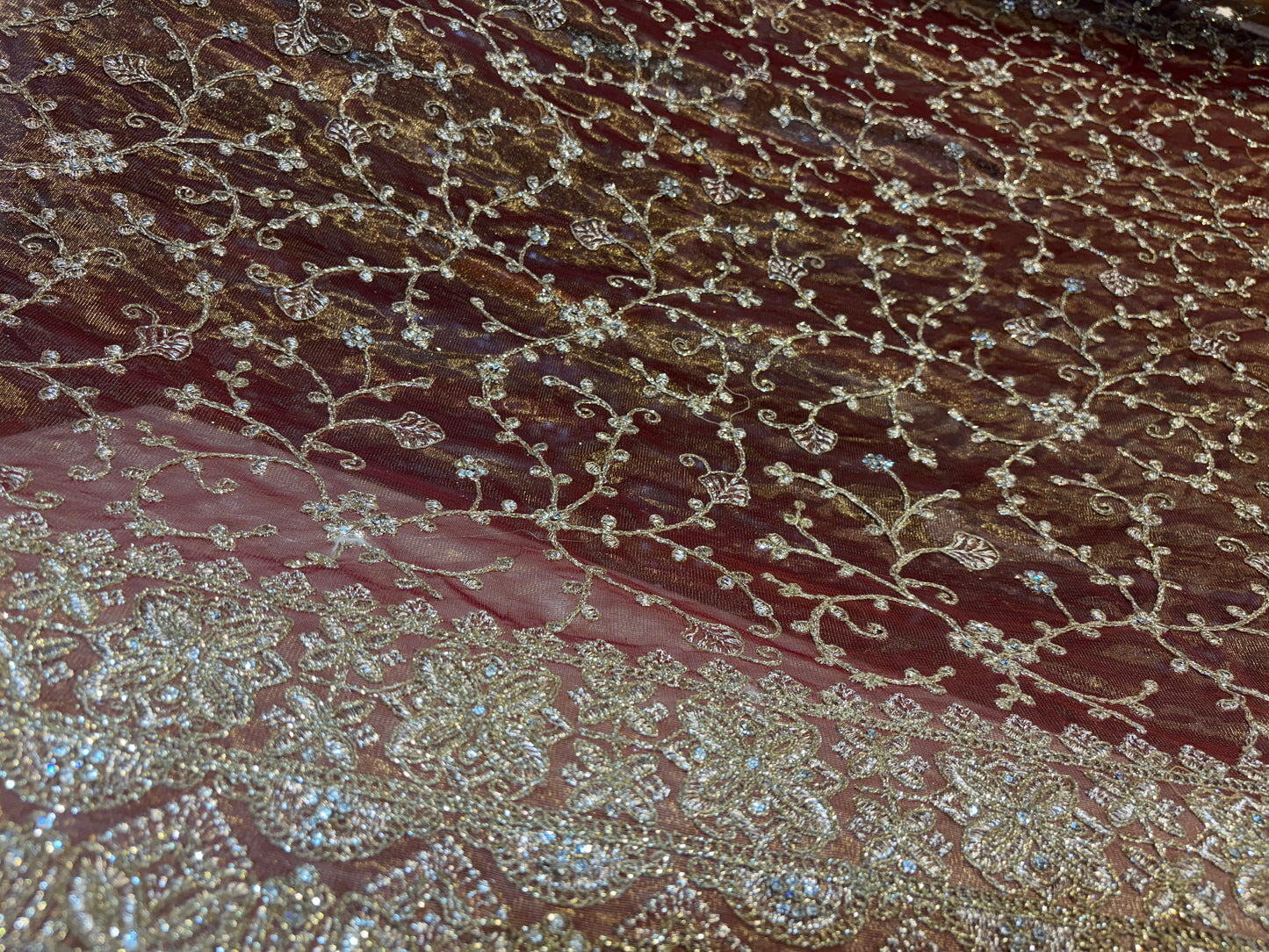 Eye catching golden saree