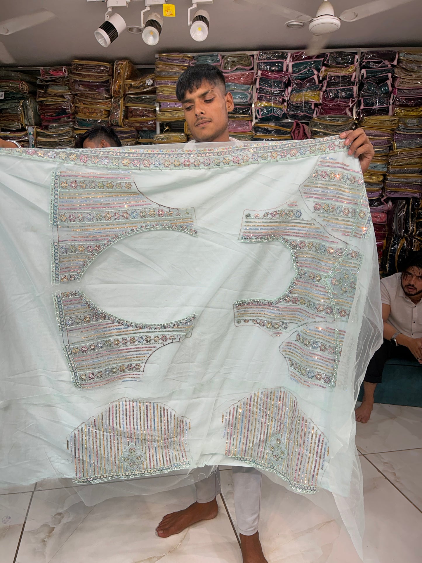Designer sky-blue Lehenga 😍
