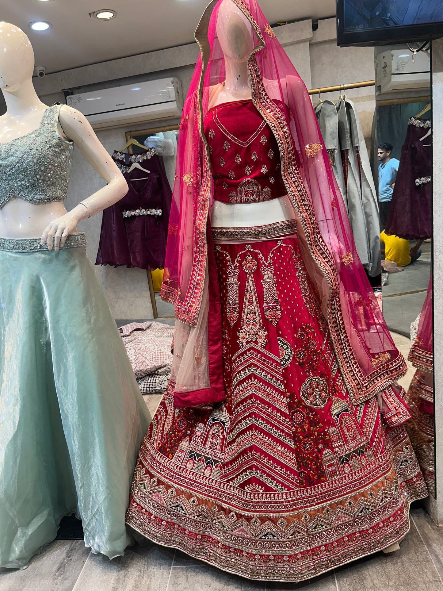 Amazing Red Lehenga