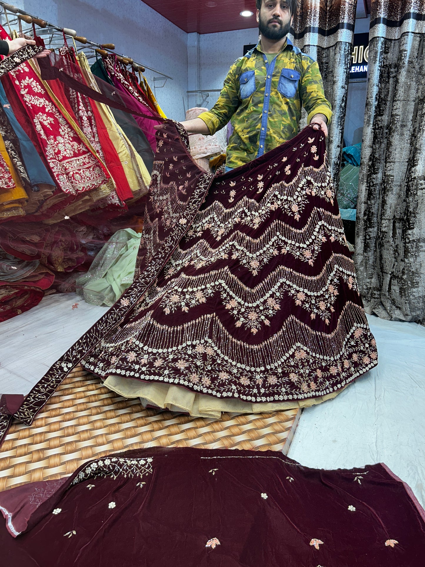 Fabulous Purple Violet Lehenga