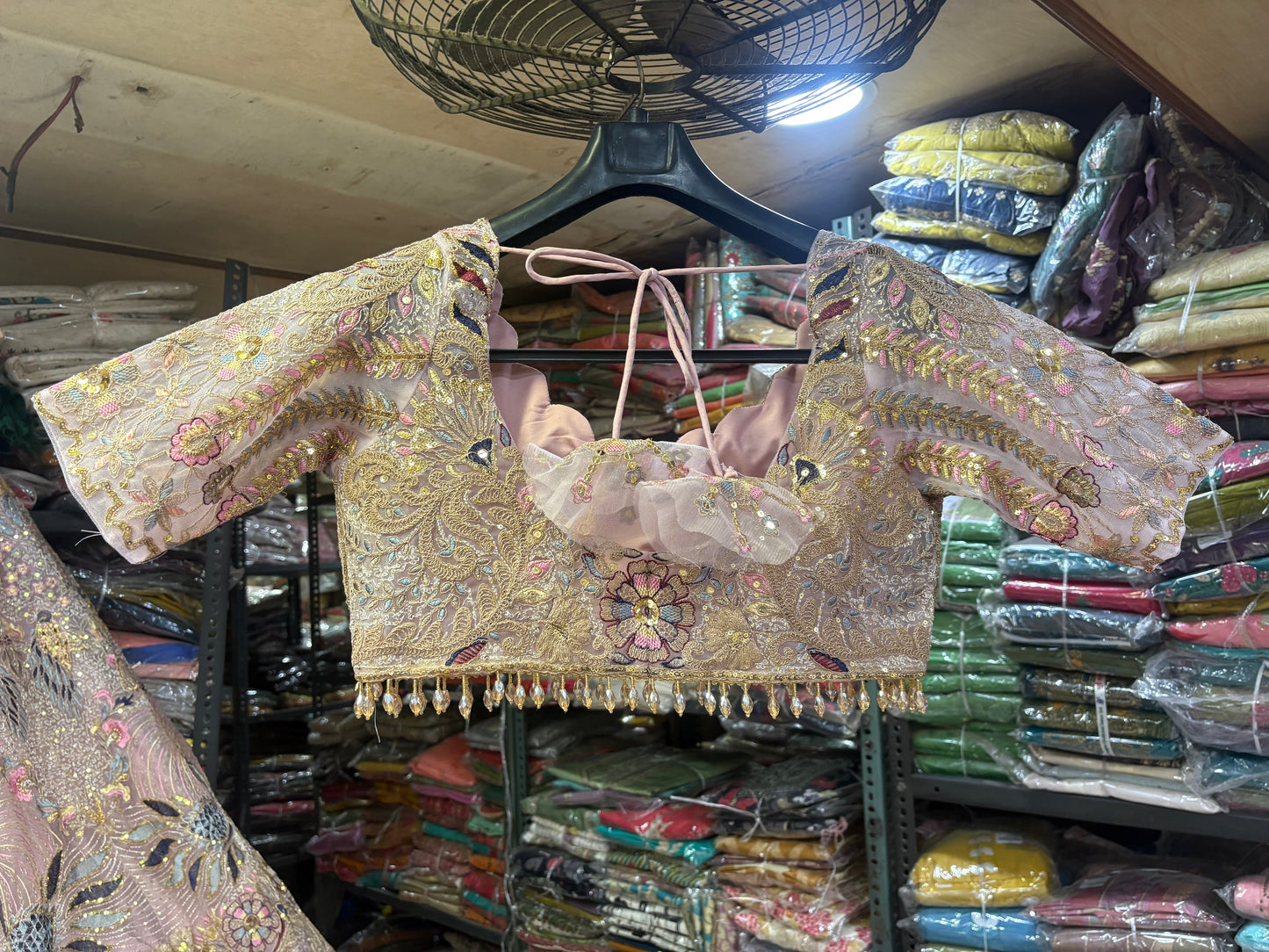 Lavishing pink peacock Crop Top Lehenga