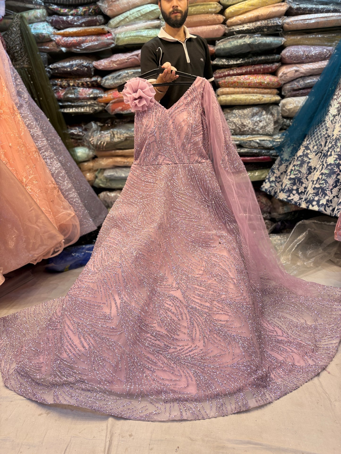 Good looking pink gown