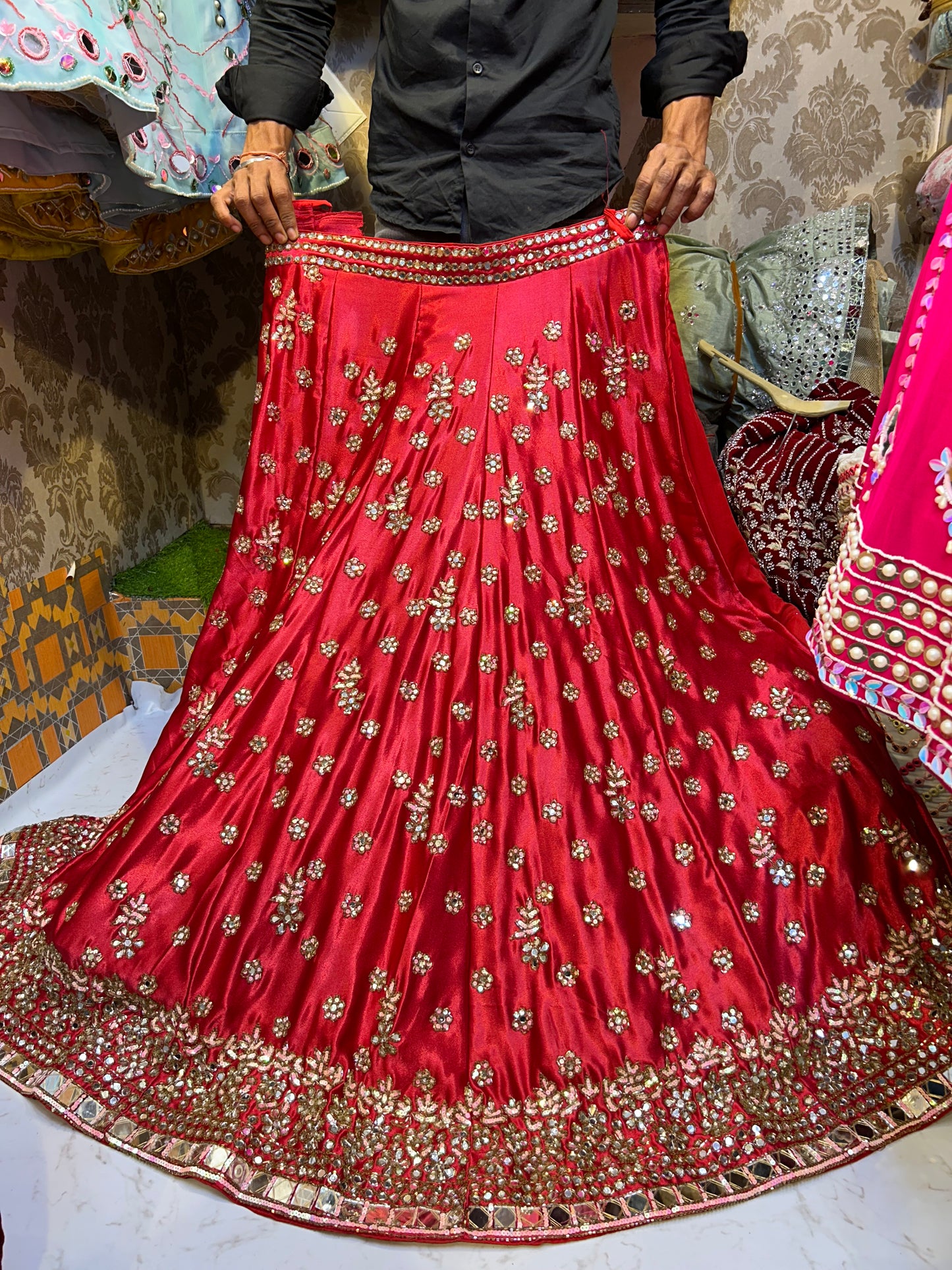 Astonishing Red Lehenga