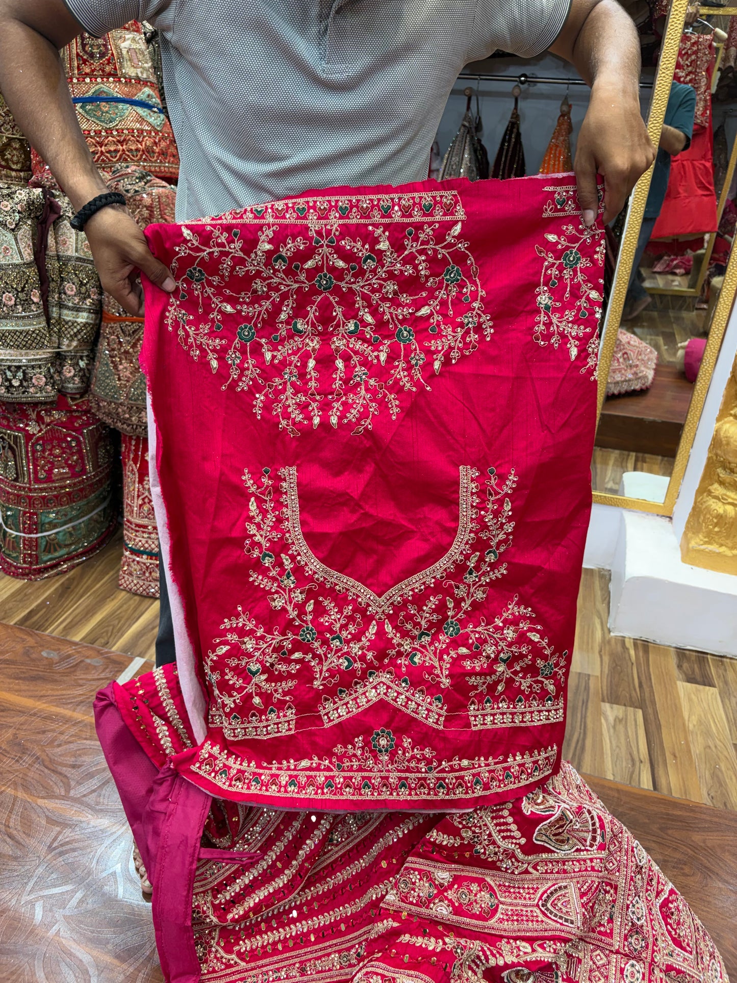 Rani Pink Bridal Lehenga - Shopping World