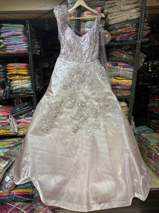 Beautiful white pink gown