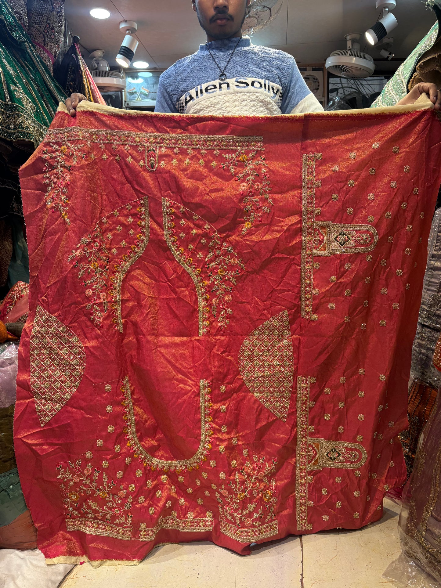 Charming Red peacock Bridal Lehenga