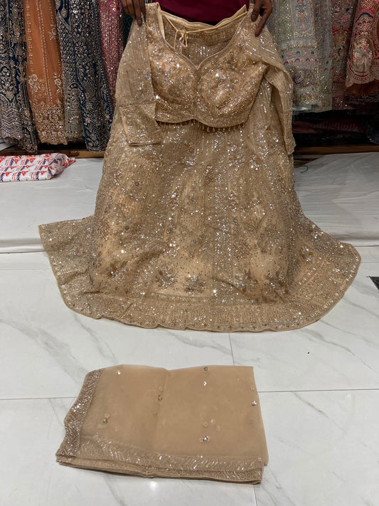 Purple Crop Top Lehenga