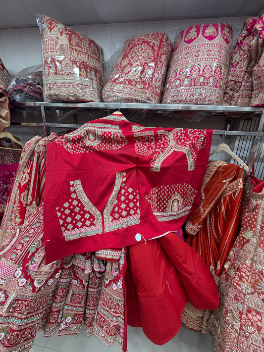 Red Bridal Lehenga