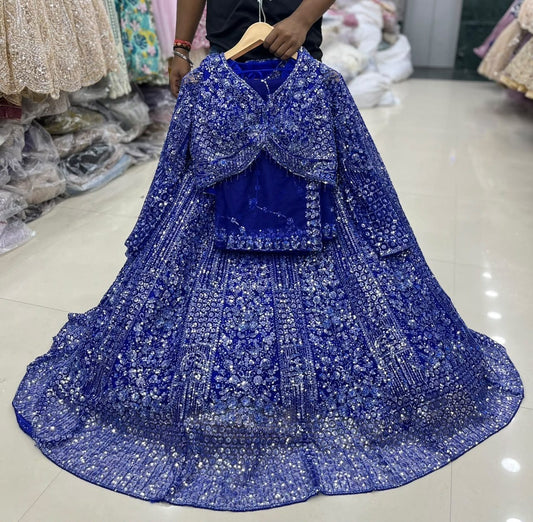 Pink Crop Top Lehenga