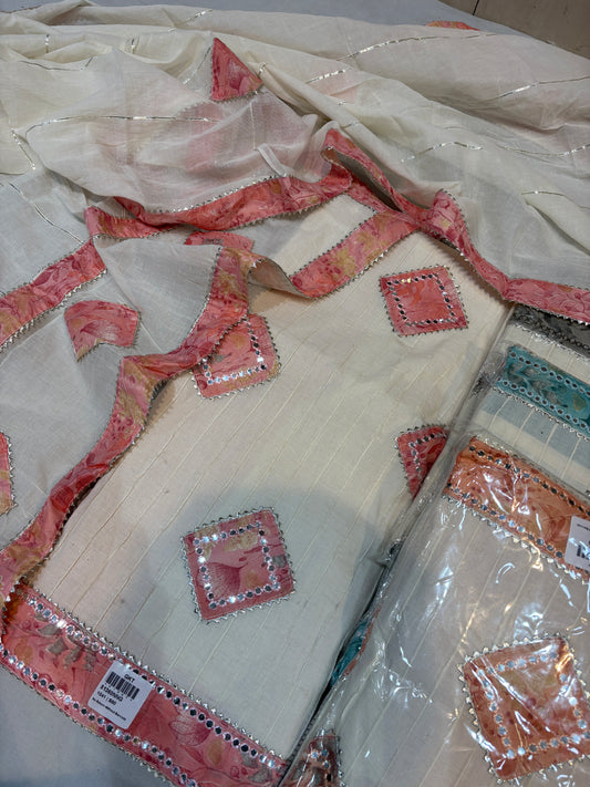 White Fancy Salwar suit (free size)