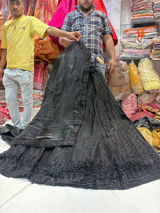 Good looking black handwork Lehenga