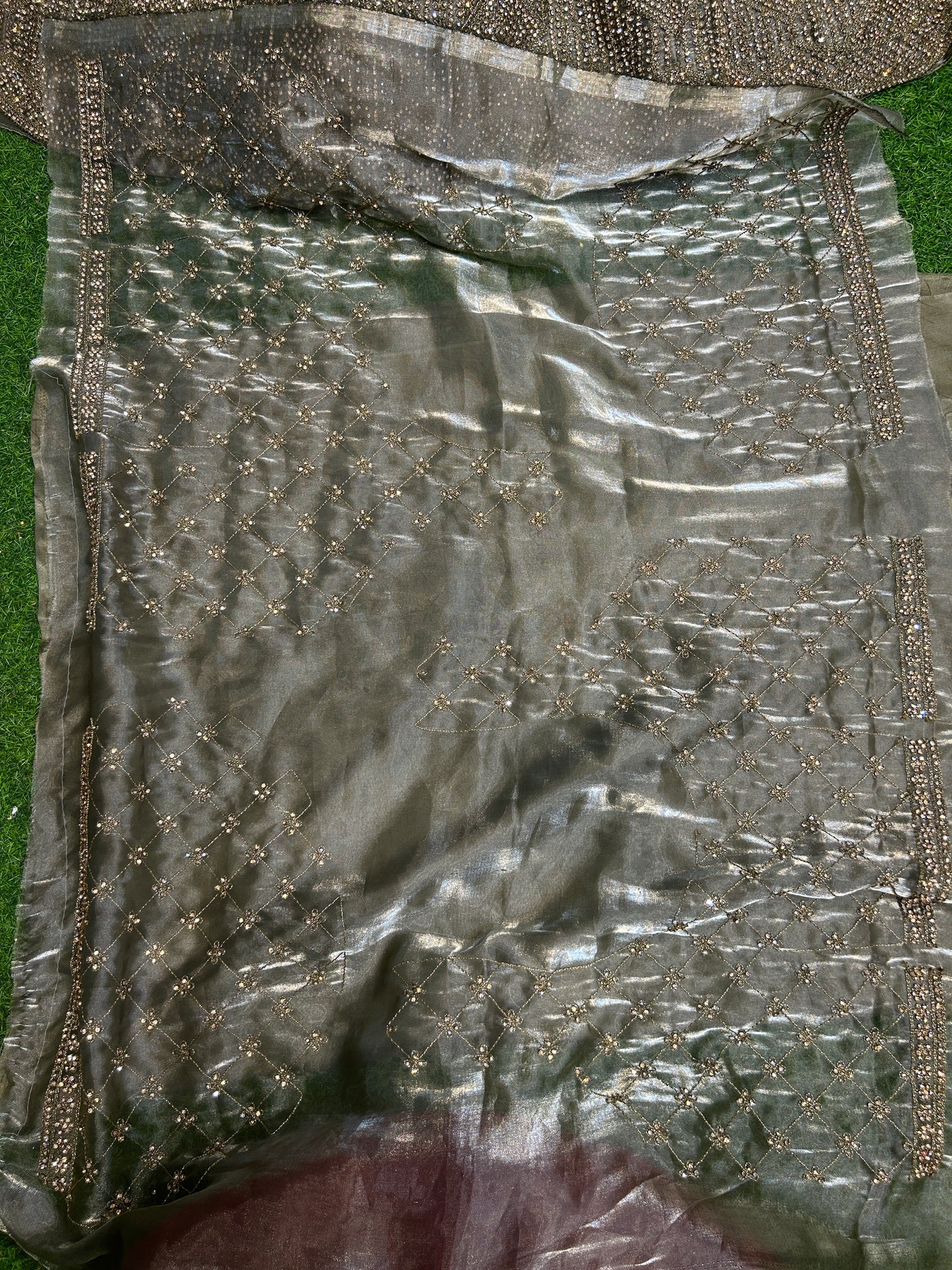 Fabulous Grey Silver Lehenga