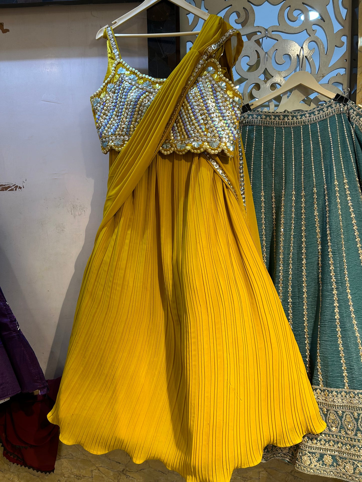 Fabulous Haldi Lehenga crop top