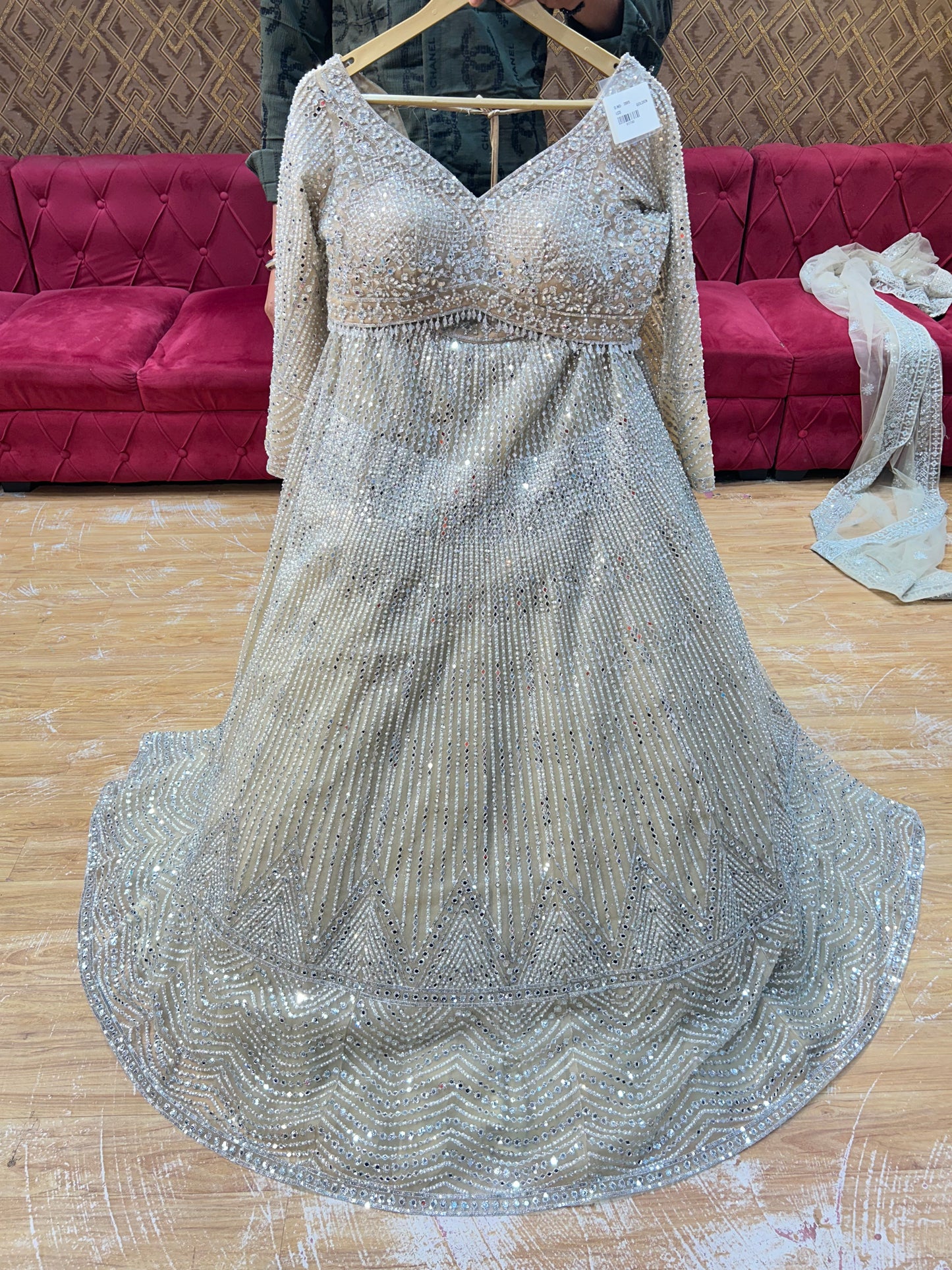 Designer white Lehenga