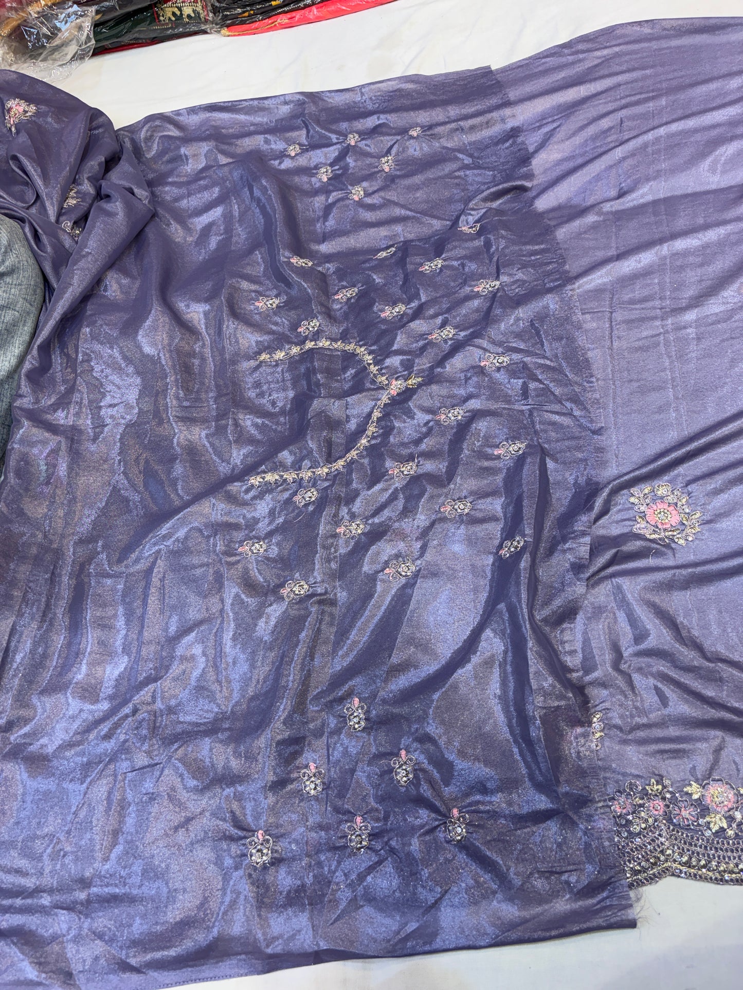 Something different purple saree