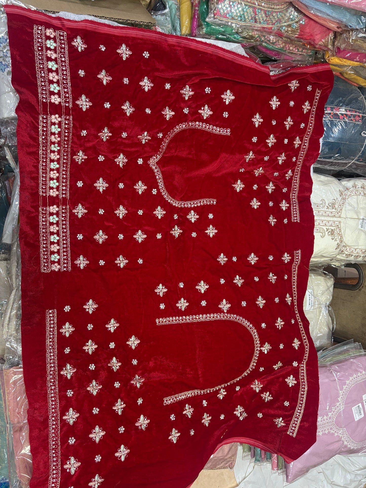 Doli Barat Red Rani Pink bridal Lehenga