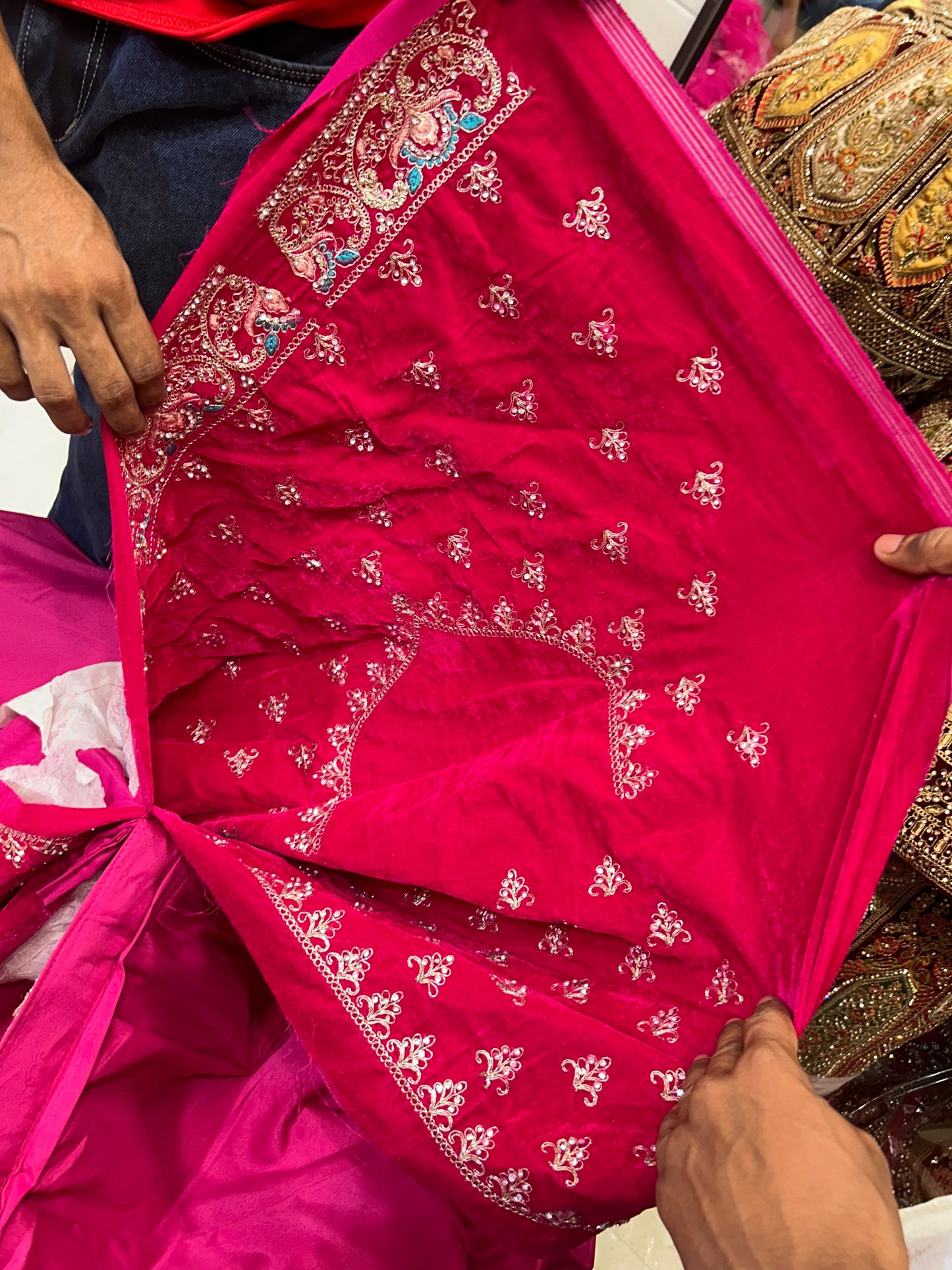 Red Rajwada Bridal Lehenga