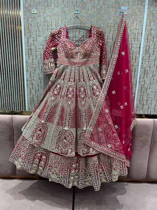 Blue long Dress Farshi Gaharara Dress Special