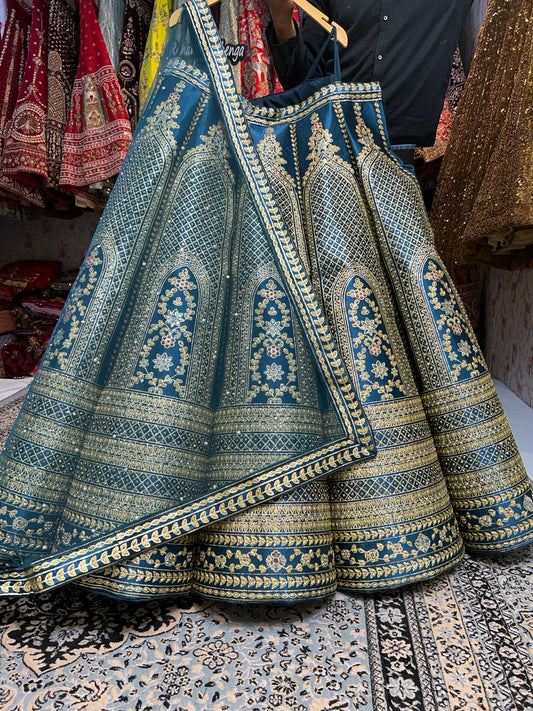 Fantastic blue BALL lehenga