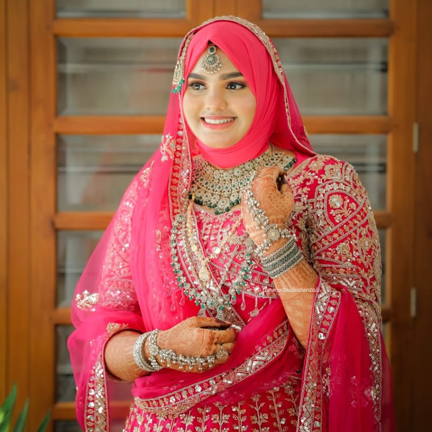 Beautiful peach Crop top Lehenga Happy Customer