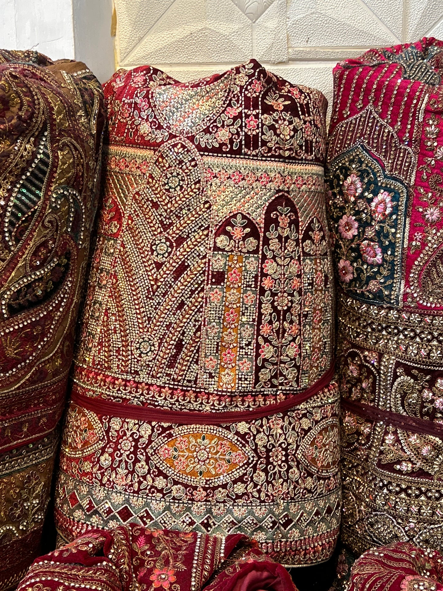 Elegant maroon bridal Lehenga