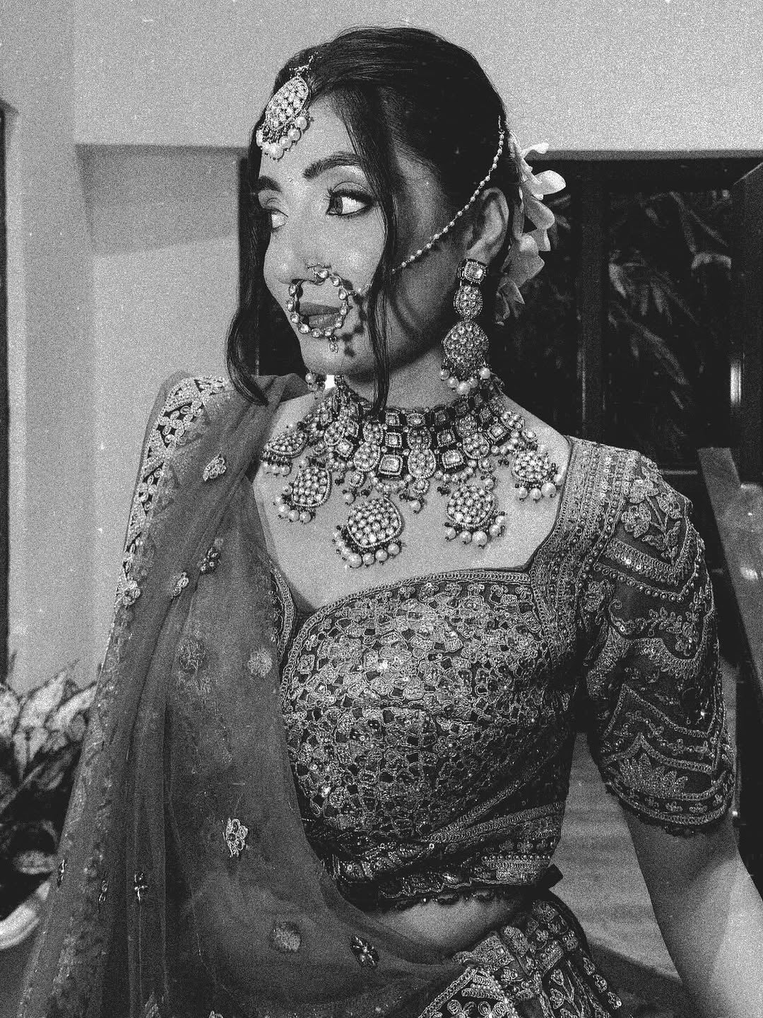 Beautiful Sea blue Crop Top Double Dupatta Lehenga Happy Customer