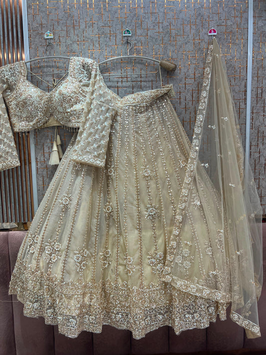 Golden Crop Top Lehenga