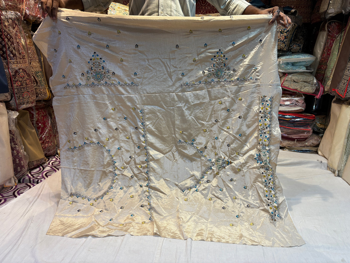 Fabulous golden peacock Lehenga