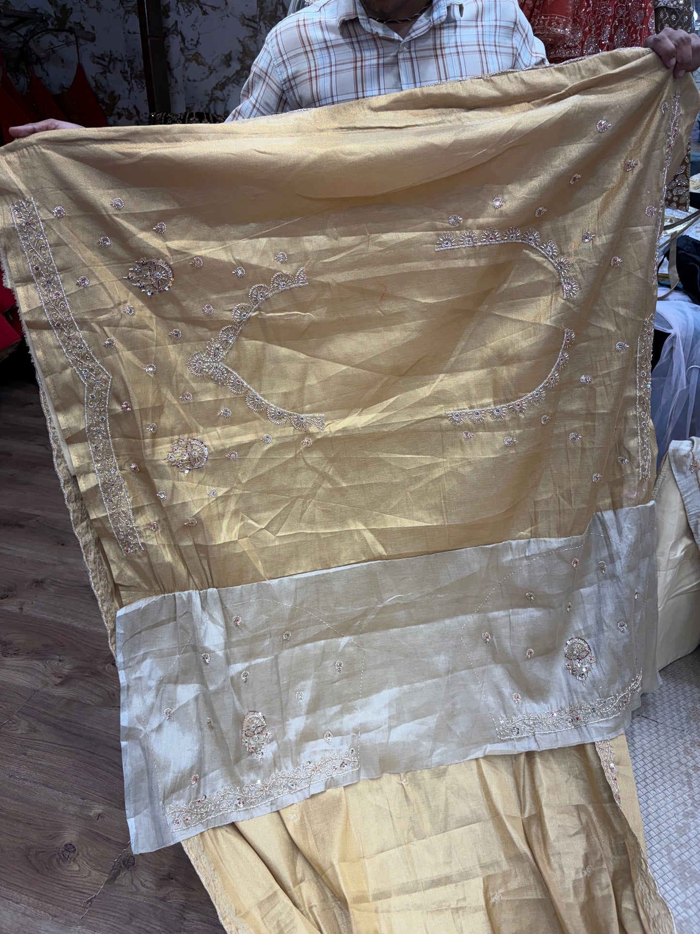 Silver Golden Trendy Lehenga