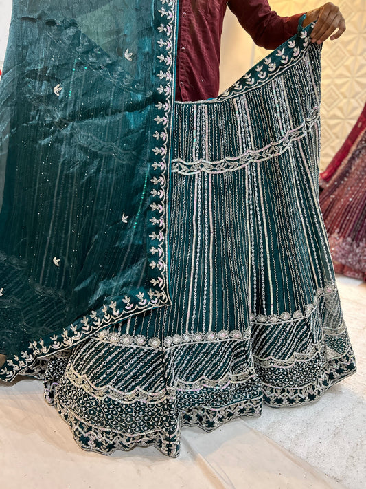 Beautiful sequence Blue Lehenga