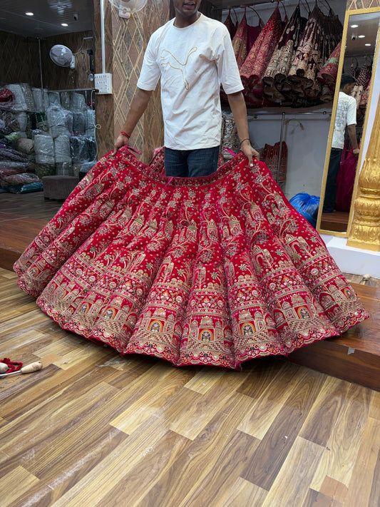 Rani Pink Peacock Ball Designer Lehenga