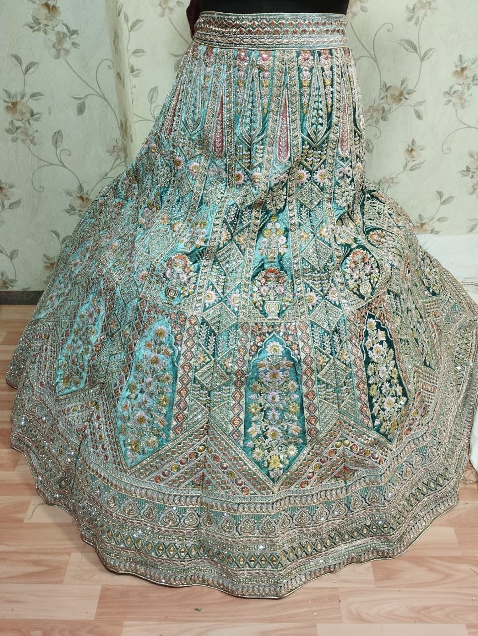 Lovely sea green Lehenga