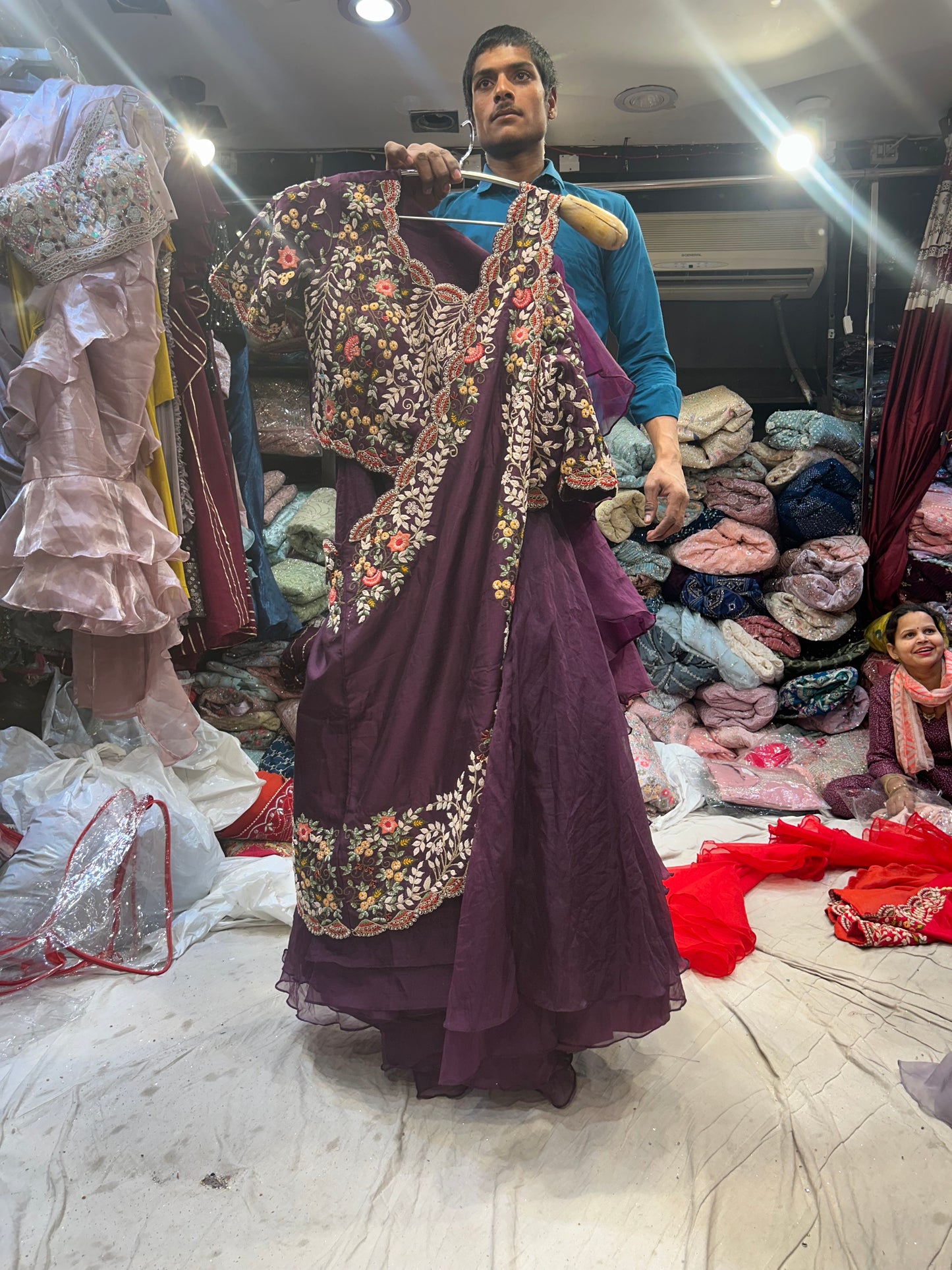 Lovely purple Fency dress