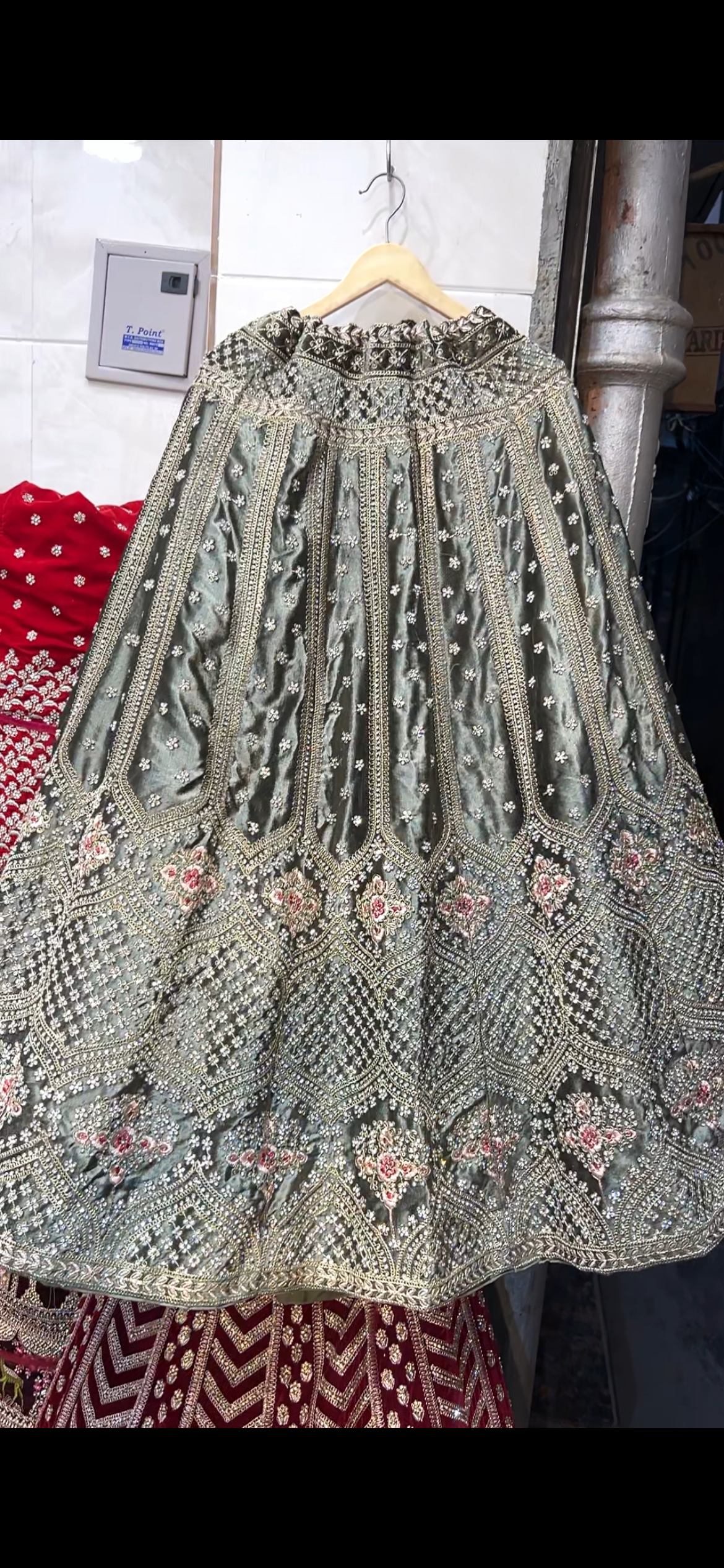 Lovely mehendi green lehenga - Shopping World