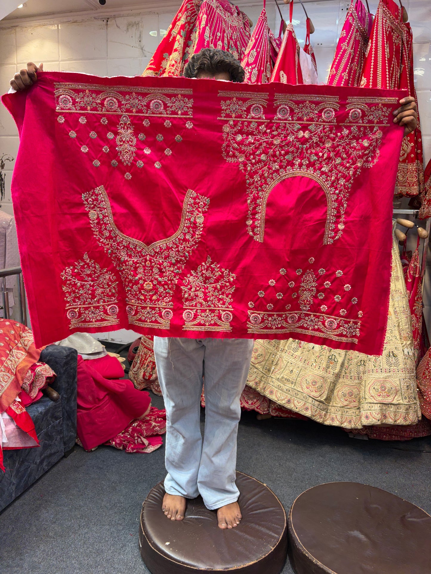 Rani Pink Designer Bridal Lehenga