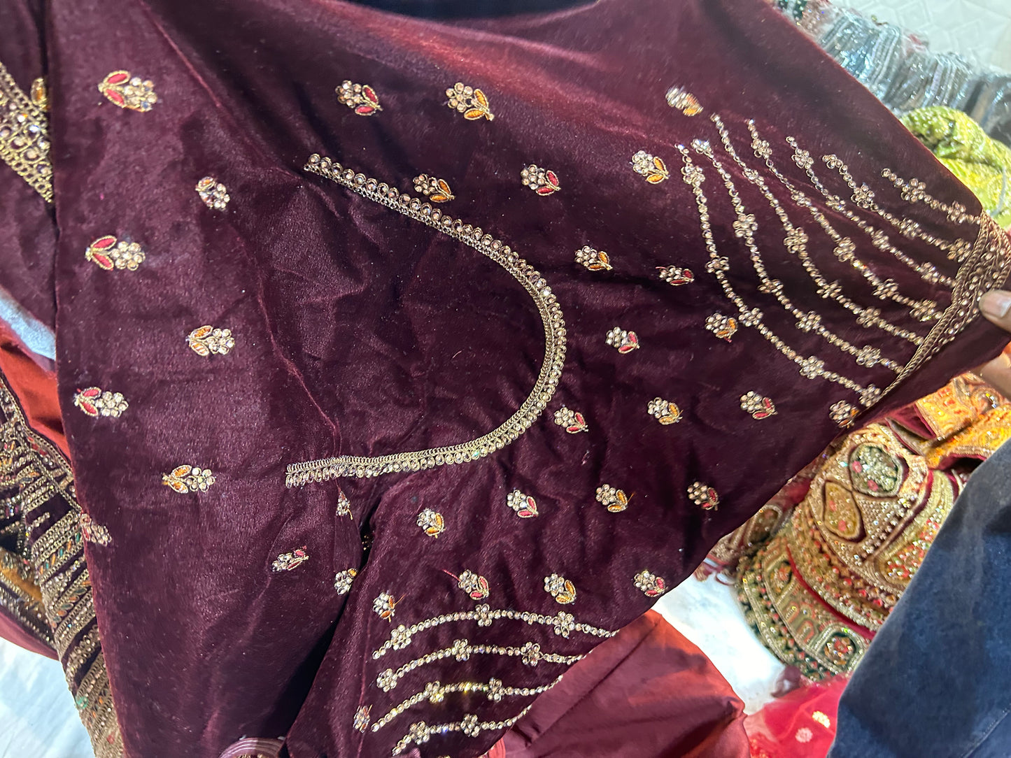 Maroon bridal Lehenga