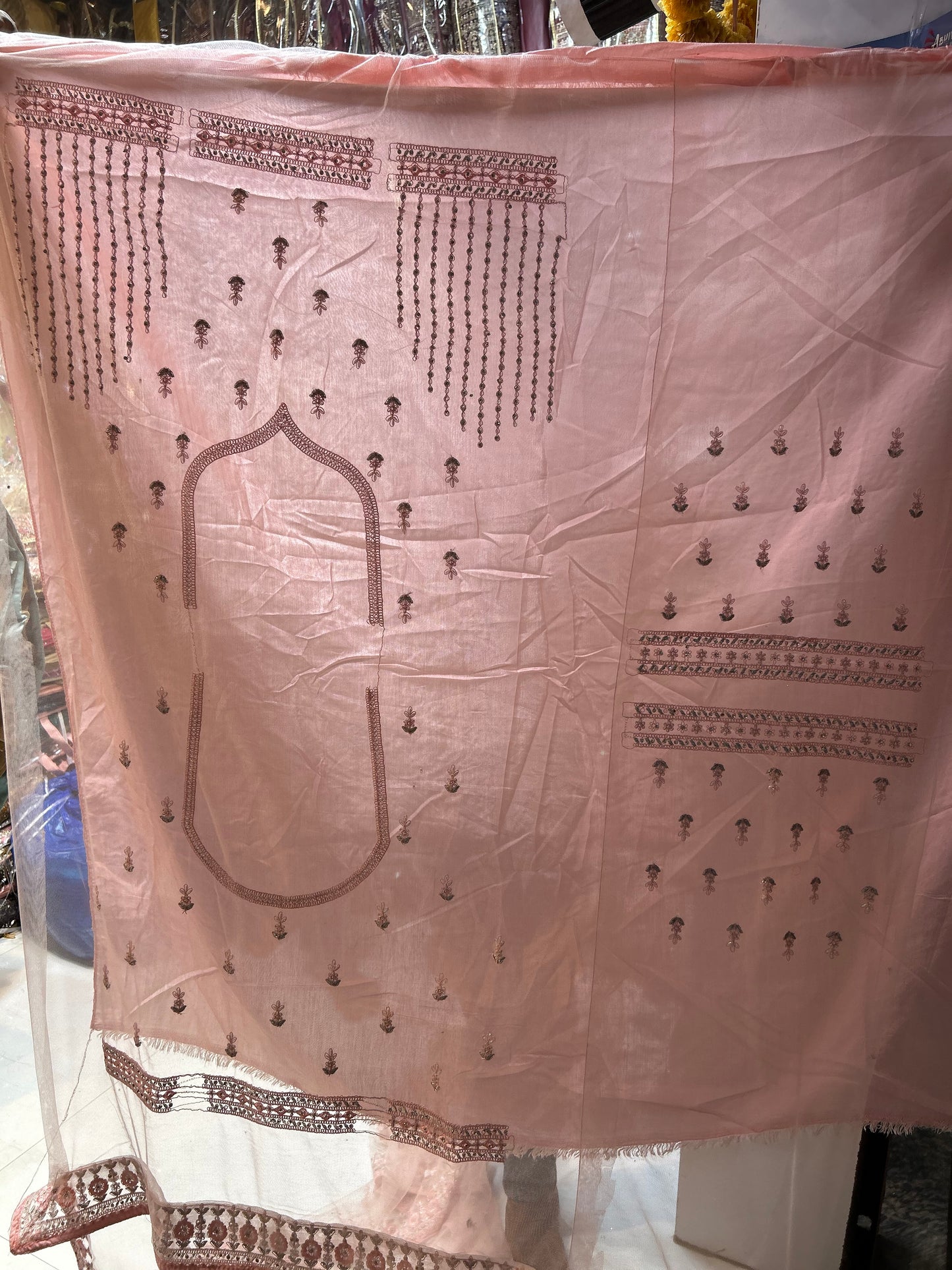 Something different peach Lehenga